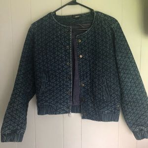 Vintage quilted denim jacket
